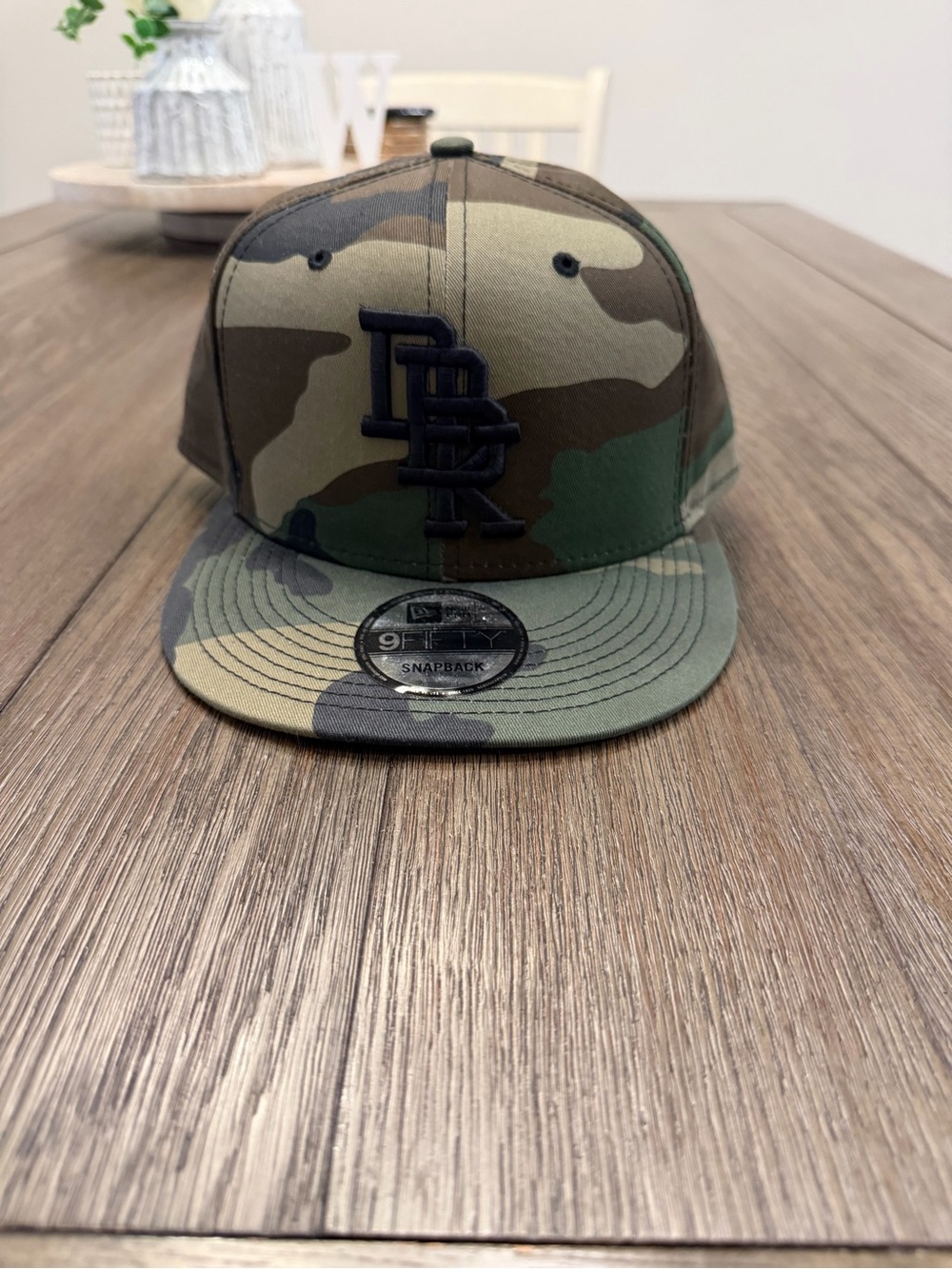 New Era Camo Snapback Hat - Green/Brown/Black